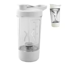 Taza eléctrica con agitación automática, botella agitadora para batidos en polvo proteico, taza agitadora con carga USB con escala, taza de agua de 15 Oz, sin BPA